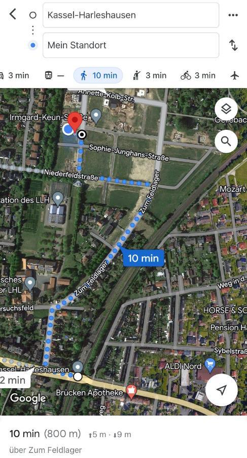 Gemuetliches Und Lichtdurchflutetes Penthouse Mit Sternenhimmelblick, Boxspringbett Und Terrasse - Gute Anbindung An Die Innenstadt Kassel Eksteriør bilde